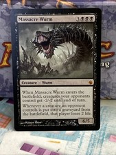 Massacre Wurm 46 NM Mirrodin Besieged MTG Regular