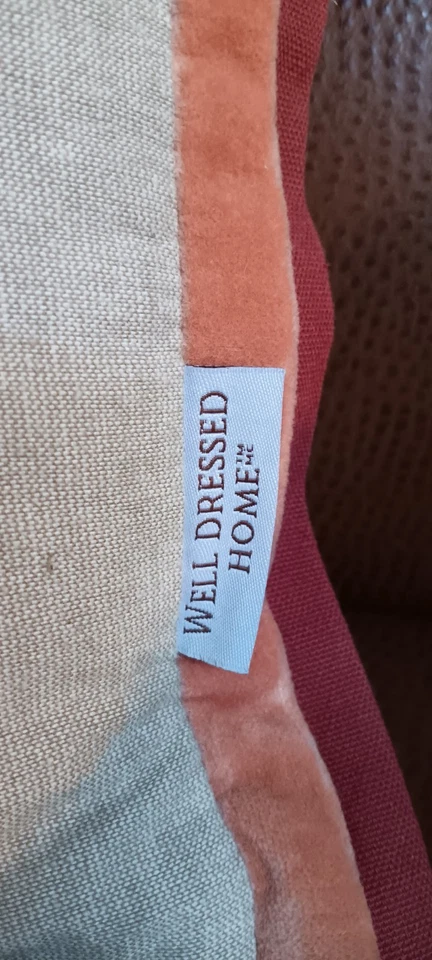 Well Dressed Home Crewel Stitch Pumpkin Patch Reversible Zip Cover Down Filled - Image 4 of 4