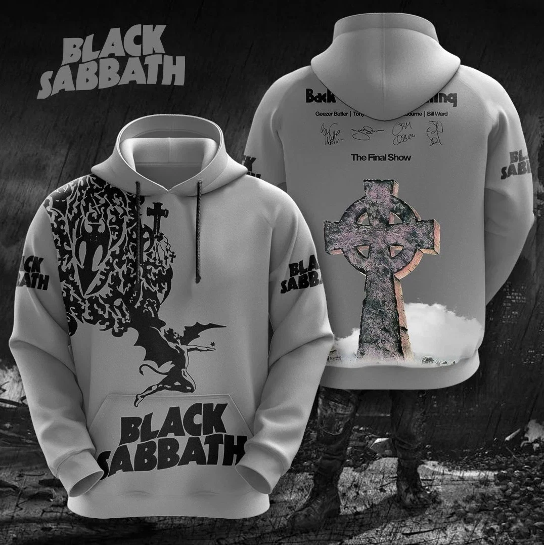 Black Sabbath 3D Hoodie Tour 2025 Back to the Beginning Unisex Rock Fan Gift