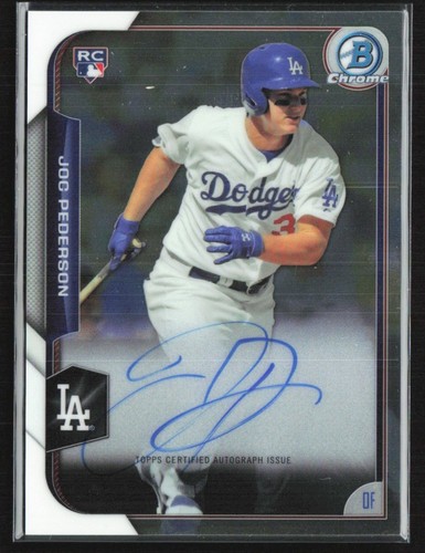 Joc Pederson #JPE 2015 Bowman Chrome Autograph Rookies card