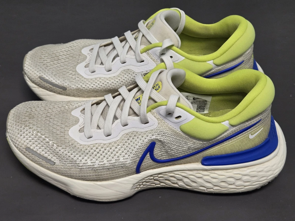 Nike ZoomX Invincible Run Flyknit \'White Cyber Blue\' sneaker shoes size 15 Nike Zoomx Invincible Run Flyknit 2 White University Blue  main image 3