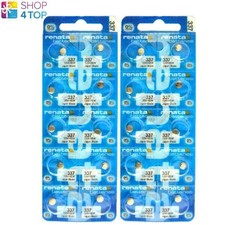 20x Renata 337 SR416SW Silver Oxide 1.55V Watch Batteries Made in Japan