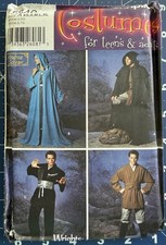 Simplicity Andrea Schewe Designed Costume Pattern 5840 Unisex Robe Tunic XS-XL