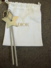 Christian Dior Novelty Charm Key Chain Strap Star Key Ring 2024