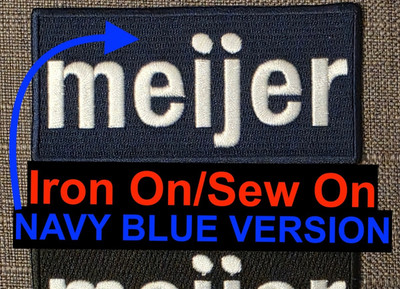 Meijer Detroit Tigers Patch Ad Patch City Connect Jersey Patch Meijer NAVY BLUE