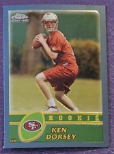 2003 Topps Chrome #233 Ken Dorsey Rookie Football card San Francisco 49ers. rookie card picture