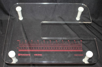 #ad #ad Husqvarna Viking Sewing Machine Clear Quilters Extension Table w 10quot; Ruler $79.95