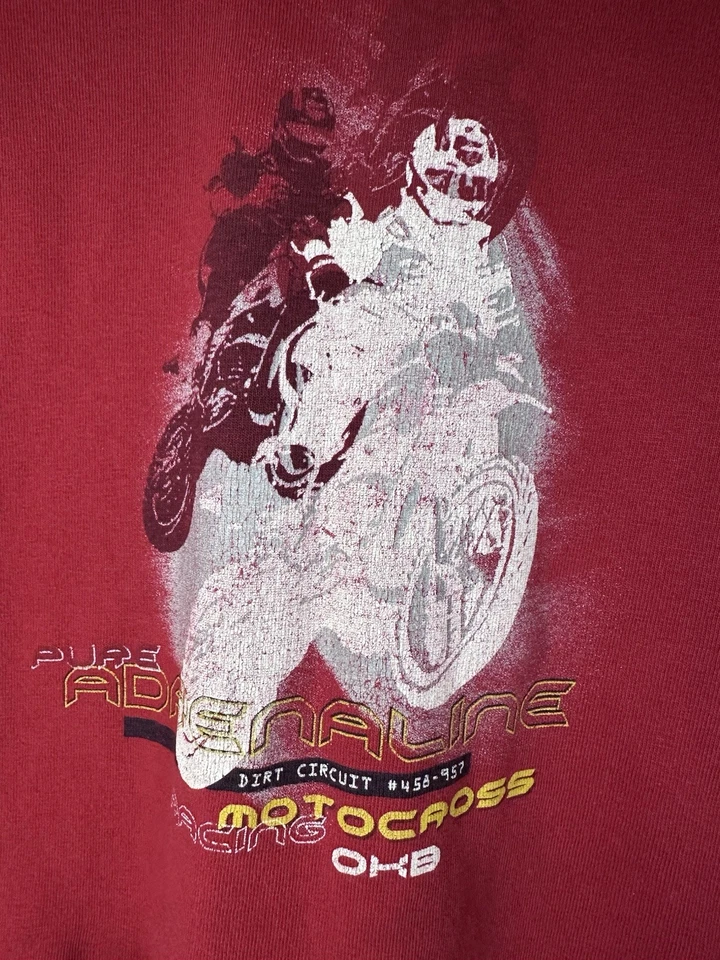 Camisa De Colección OshKosh Niño Manga Larga Talla 6 Motocross Motocicleta Carreras Foto 4 de 4