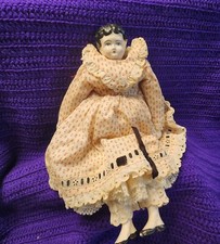 Antique German 8  China Head C1890 Doll With Gorgeous Porcelain Head Ft Hands