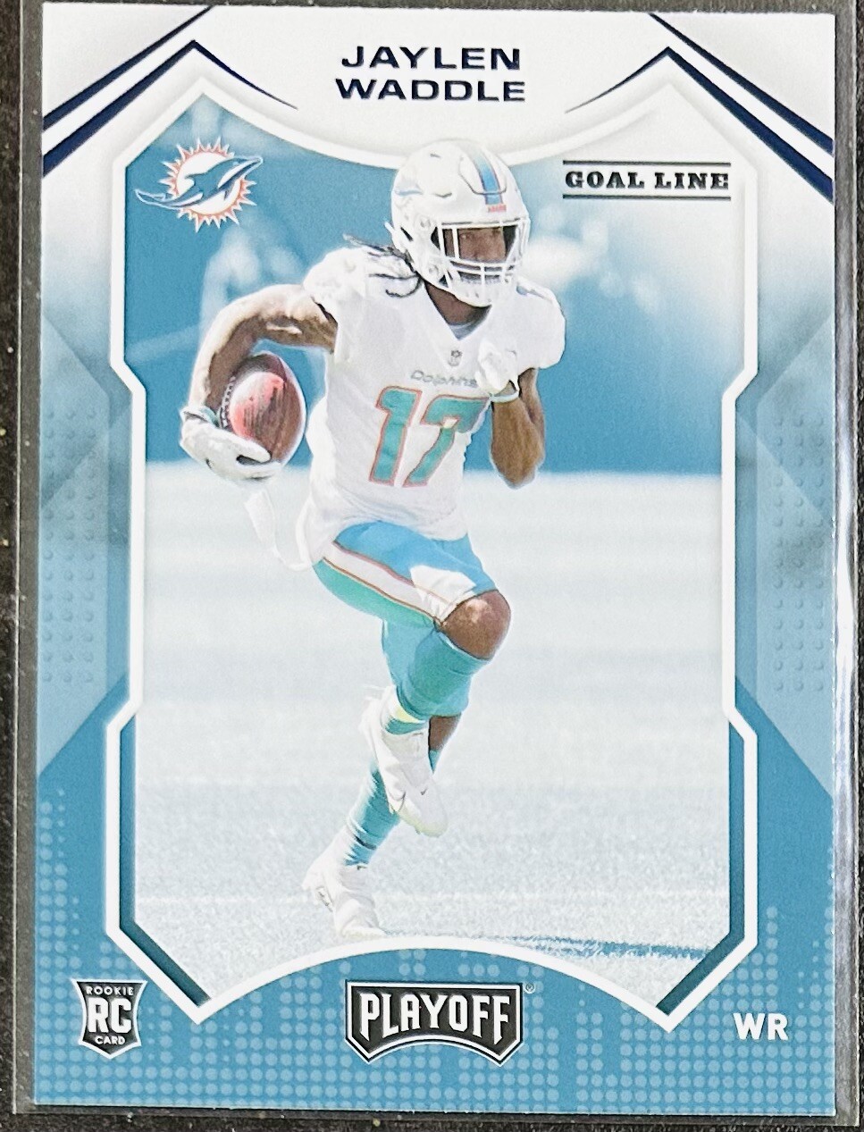 Jaylen Waddle Panini Playoff #206 Goal Line