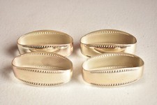 WMF GERMANY SILVER PLATED NAPKIN RINGS X 4 EXCELLENT