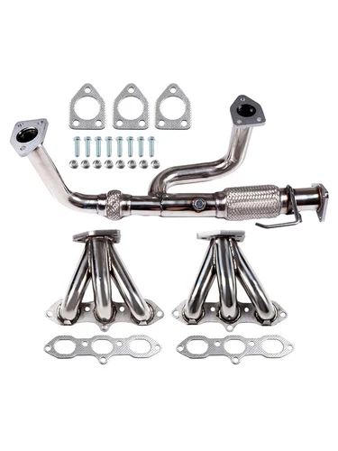 Exhaust Manifold Header Fit Honda Accord 98-02 3.0L Acura CL TL 3.2L US - Picture 2 of 6