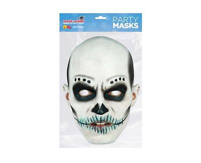 Mens Deluxe Male Face Mask White Plastic Masks Cardboard Halloween Costume Mens Deluxe Male Face Mask White Plastic Masks Cardboard Halloween Costume