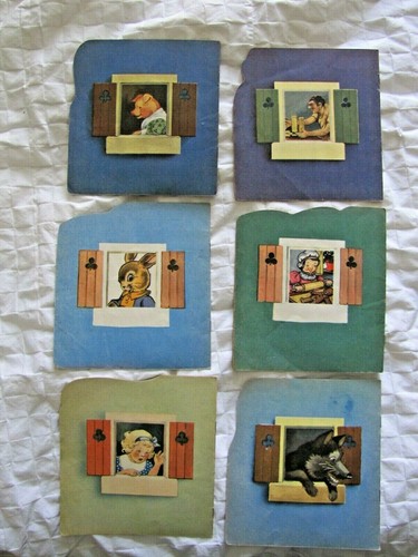 1950 set of 6 Children's' Soft Cover Vintage Fairy Tale Books - Picture 2 of 12