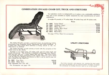Frigid Fluid Co Invalid Cot Chair Truck Stretcher Funeral Oddity Print Ad