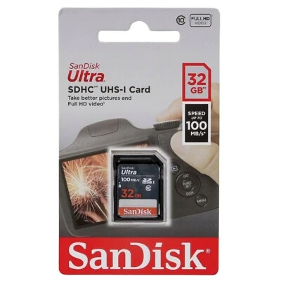 SANDISK 32 Go 100 Mo/s - Carte Mémoire SD SDHC Ultra Lite ( UHS-I U1 CLASSE 10 ) - Photo 1/2