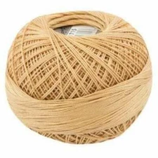 Lizbeth Egyptian Cotton Crochet Thread Size 10 Color 715 Maple Butter