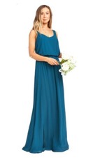 Show Me Your Mumu Kendall Maxi Small Green MBM6-141 BH46 Slit Formal Wedding