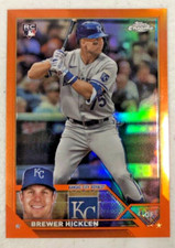 BREWER HICKLEN 2023 TOPPS CHROME UPDATE ORANGE REFRACTOR ROOKIE 17/25 #USC89