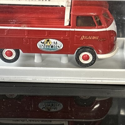 LE1450 BREKINA VOITURE Ho 1:87 Volkswagen VW Combi T1B Lufthansa jaune