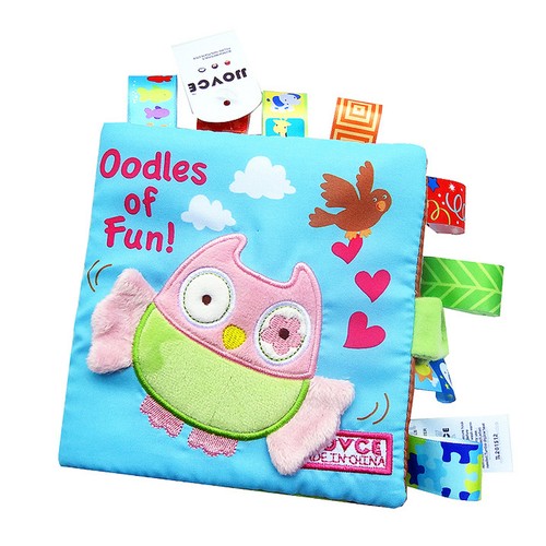 Soft Cloth Monkey, Owl Books for Babies Early Development Learning Activity Toy - Picture 3 of 4