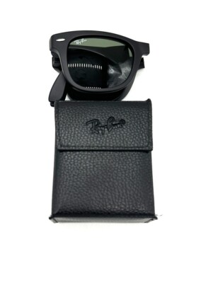 RB4105 601S RAY BAN FOLDING WAYFARER MATTE Black/ Green 50-22