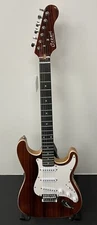 Natural Exotic Burl Maple Solid Stratocaster Style - Six String