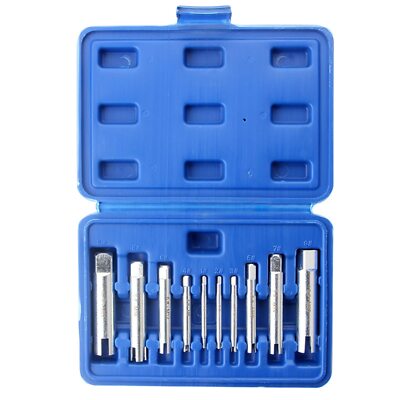 10 Pcs Screw Tap Extractor Set High Speed Steel Extractor Tap Drill Set Broke...
