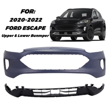 For 2020-2022 Ford Escape Front Upper & Lower Bumper Cover Kit