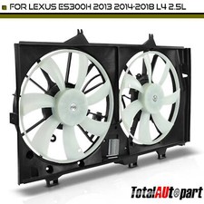 Dual Radiator Cooling Fan Assembly w/ Control Module for Lexus ES300h 2013-2018