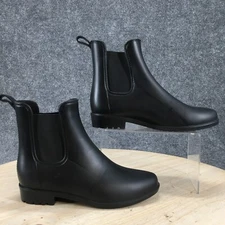 A new day Boots Womens 6 Chelsea Black Round Toe Pull On Cuban Casual Comfort