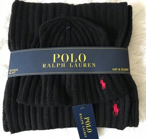 mens polo hat and scarf set