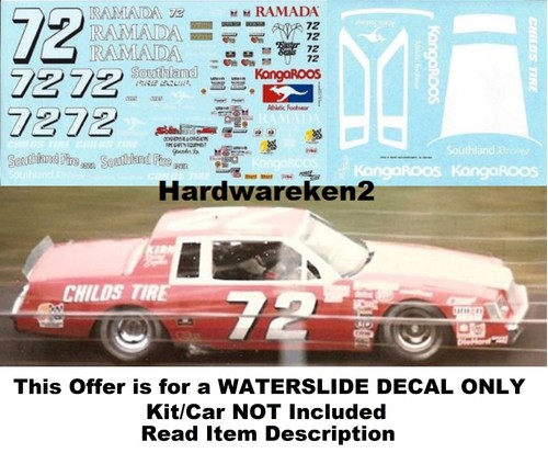 NASCAR DECAL #72 KANGAROOS 1981 BUICK REGAL RUSTY WALLACE 1/24 - Picture 10 of 13
