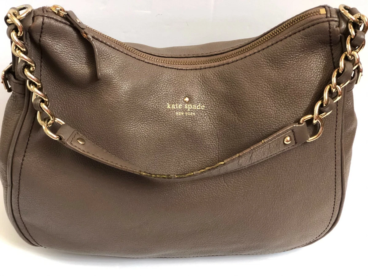Kate Spade Handbag Tote Shoulderbag Leather Beige tan Purse eBay