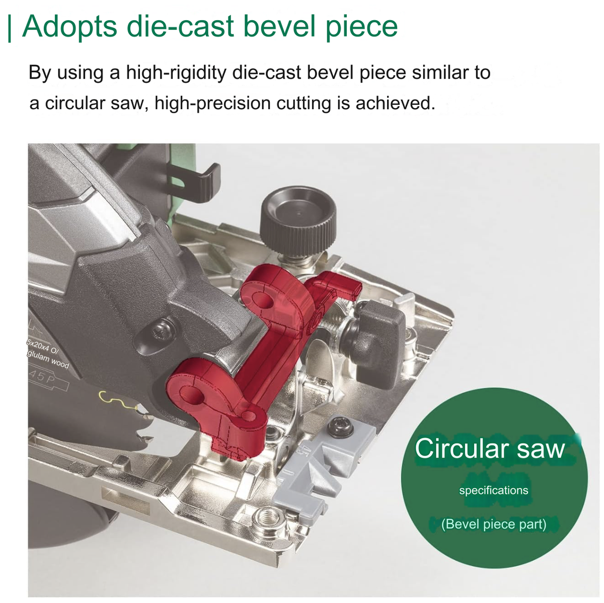 NEW HIKOKI Multi Volt C3605DB For Rehome 125mm Circular Saw Body 