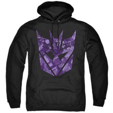 Transformers Hoodie Imprinted Decepticon Logo Black Hoody