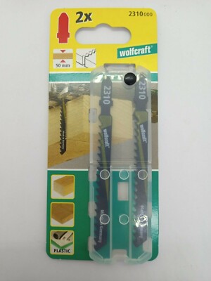 Wolfcraft Stichsägeblatt HCS, T-Schaft, 75mm Länge, Zahnabstand 4mm
