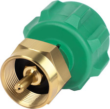Propane Refill Adapter for 1lb Bottles from 20lb Tank Solid Brass Easy Install