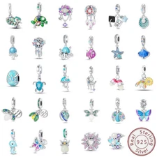 KUNSIR 925 Silver Charm Bracelet Charms Luminous Beads Insects Sea Life Charms