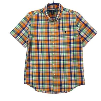 RALPH LAUREN Jungen Kurzarm Lässig Formalhemd Größe XL (18-20) - Bild 1 von 4
