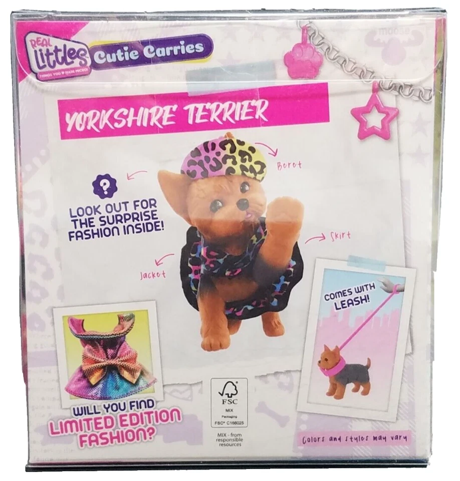 YORKSHIRE TERRIER Real Littles CUTIE CARRYS Cachorro Perro Nuevos Juguetes Alce Foto 2 de 2