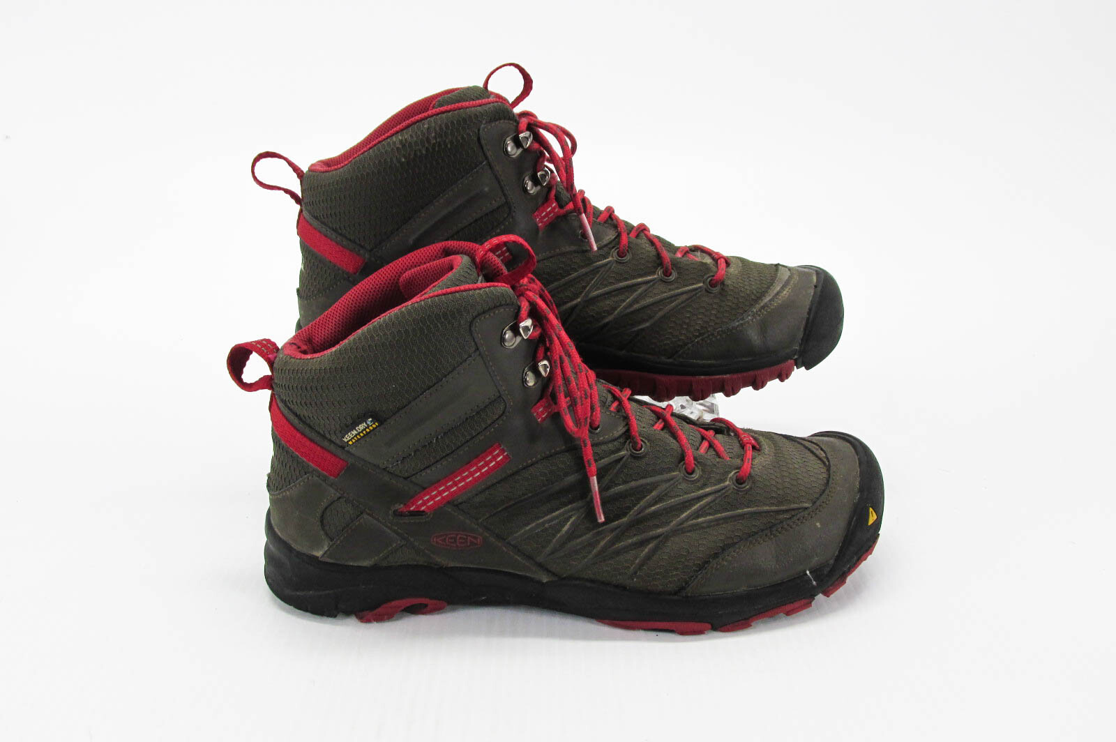 Stivali Keen uomo Tarradora taglia media 11 marroni escursionismo chukka stringati usati qp