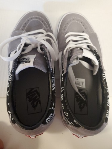 Rare Vans 7.5 Men Bandana Logo Suede Grey - Picture 6 of 7