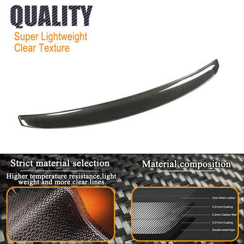 Carbon Heckspoiler Kofferraum Spoiler Lippe Passt für BMW 5er G90 G99 M5 2024-25 - Picture 8 of 12
