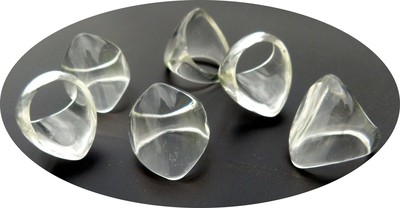 3 Nail Art Ring Acryl Ringrohlinge Größe frei wählbar Ringe #05