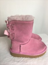Ugg Toddler Girl s Boots Back Ribbon Bailey Bow size 7