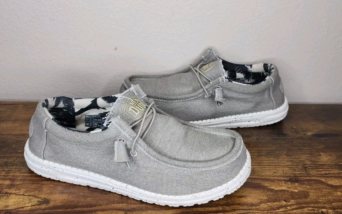 Hey Dude Wally Stretch Beige Slip-On Shoes Men display picture 3