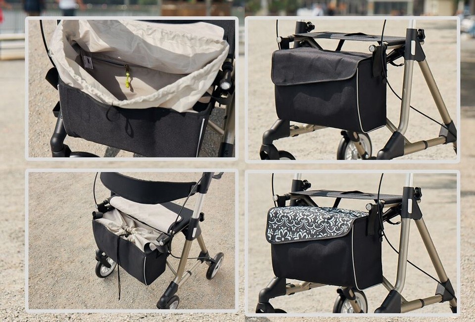 Russka Tasche für Rollator Elan Classic / Plus Einkaufstasche Magnetverschluss