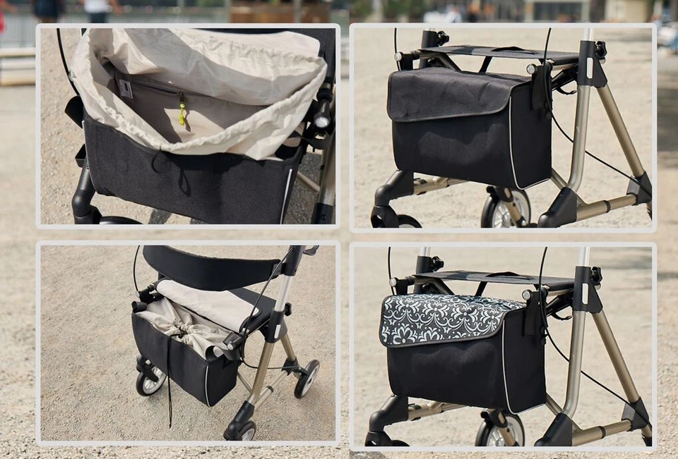 Russka Rollator Tasche für Elan Classic / Plus Einkaufstasche Magnetverschluss