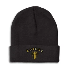 Beanies for Men Locust Winter Hats for Women Acrylic Skull Cap 1 Size
